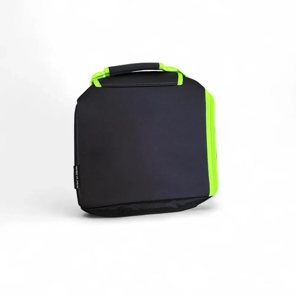 Kanga ULINE Iceless Cooler Bag Black Neon Green Insulated